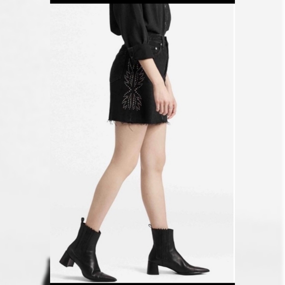 Levi's Decosrtructed Skirt - full metal - Picture 2 of 10